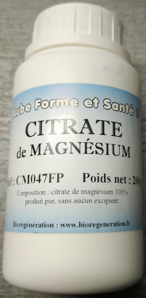 Citrate de Magésium 200 gr